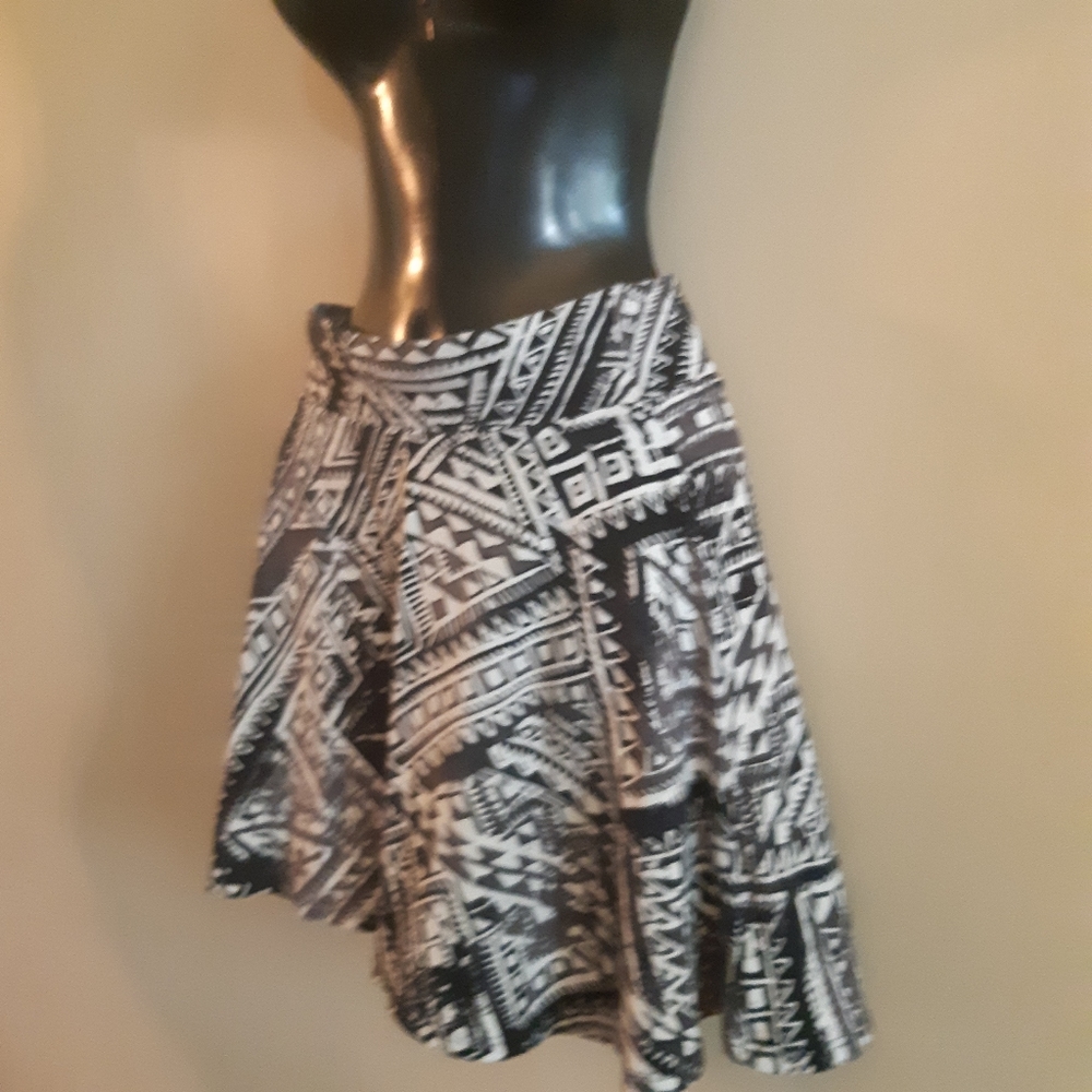 LA Hearts | Aztec print a-line mini skirt